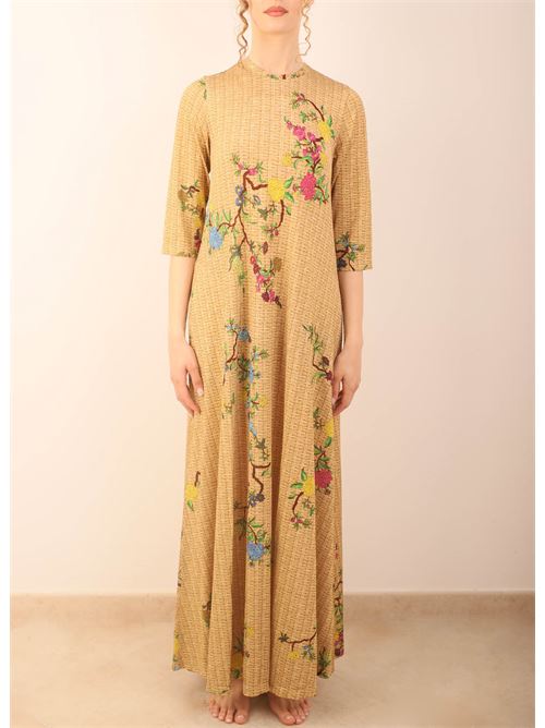 long tailored floral dress Laboratorio Capri | TRAGARADRESSCESTO
